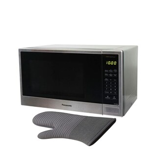 Foto 1 | Foto 1 | Combo Microondas Panasonic Nn-sb656bruh De 36 Litros (1.3ft³ / 1100w) Color: Gris + Guante Cocina.