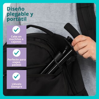 Foto 7 | Foto 7 | Bastón Plegable Con Luz Led | Base 360° Facilita Los Giros