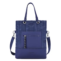 Bolsa Coolcapital Tote Bag Fuji: Laptop 14'' Resistente Y Ajustable Color Azul