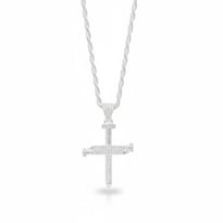 Collar Crixus Joyería Plata .925 Cruz Clavos