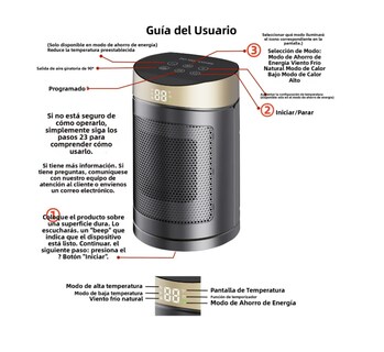 Foto 4 | Foto 4 | Calentador Eléctrico Ahorrador Negro