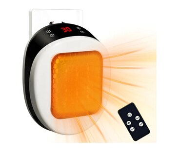 Foto 1 | Foto 1 | Calefactor Eléctrico De Aire Mini Color Negro