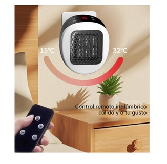 Foto 3 | Foto 3 | Calefactor Eléctrico De Aire Mini Color Negro