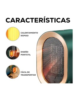 Foto 3 | Foto 3 | Calefactor Portátil Mini Color Verde