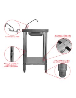 Foto 4 | Foto 4 | Tarja 50x50 Mindejal Tar50x5 Acero Inoxidable Gris Con Llave