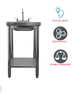 Foto 6 | Foto 6 | Tarja 50x50 Mindejal Tar50x5 Acero Inoxidable Gris Con Llave