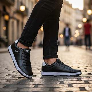 Foto 4 | Foto 4 | Tenis Golden Shoes 0525 Negro Urbano Caballero