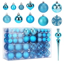 Paquete De Esferas Navideñas Con 101 Piezas