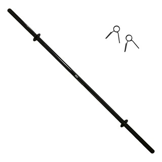 Foto 2 | Foto 2 | Kit Barra Recta + Barra Z Con Ahorcadores Ejercicio Fitness Eo Safe Imports Esi-22896 Negro