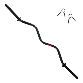 Foto 3 | Foto 3 | Kit Barra Recta + Barra Z Con Ahorcadores Ejercicio Fitness Eo Safe Imports Esi-22896 Negro