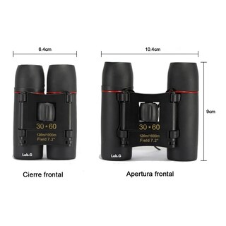 Foto 3 | Foto 3 | Binoculares Lab.g Profesionales Portátiles Hd Visión 30×60mm Negro