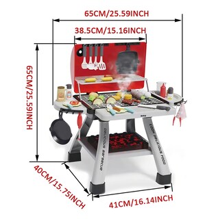 Foto 3 | Foto 3 | Juguete Belug Parrilla De Barbacoa Asador Cocinita Niños 41pzs Rojo