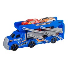 Juguetes Belug Para Niños Pista 6 Pzas Carritos Y Espacio Para Guardar Azul