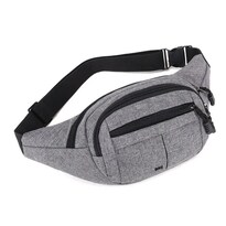 Mochila Cangurera Belug Fitness Riñonera Deportiva Runner Gimnasio Gris