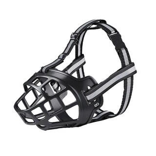 Foto 1 | Foto 1 | Bozal Para Perro Resistente Grueso Polímero Reflectante Ajustable 3 Eo Safe Imports Esi-22922 Negro