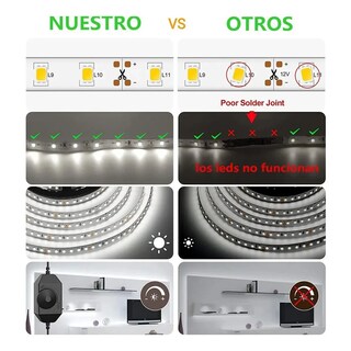 Foto 3 | Foto 3 | Tira De Luces Belug Led Blancas Regulador 10m 1200led Para Hogar Blanco