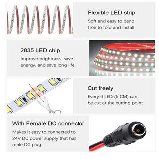 Foto 4 | Foto 4 | Tira De Luces Belug Led Blancas Regulador 10m 1200led Para Hogar Blanco