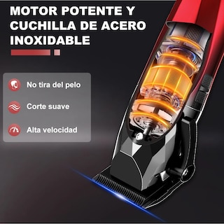 Foto 6 | Foto 6 | Maquinas Belug Para Cortar Cabello Maquina Hombres Rojo Negro