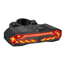 Luz Direccional Belug Bicicleta Recargable Alarma Antirrobo Claxon Negro