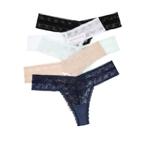 Panty Paqx5 Lili Pink Tipo Brasilera Color Blanco / Nude / Negro / Verde Claro / Azul