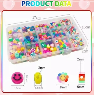 Foto 4 | Foto 4 | 990pcs De Arcilla Coloridas Xtellar Pulseras Kits Abalorios Fabricación