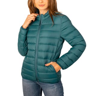 Foto 2 | Foto 2 | Chamarra Capitonada Para Mujer Empacable Con Gorro Oculto Greenlander Verde