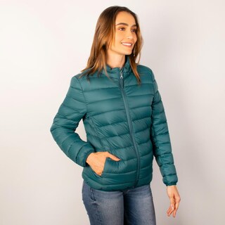 Foto 5 | Foto 5 | Chamarra Capitonada Para Mujer Empacable Con Gorro Oculto Greenlander Verde