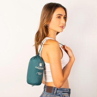 Foto 8 | Foto 8 | Chamarra Capitonada Para Mujer Empacable Con Gorro Oculto Greenlander Verde