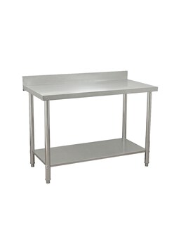 Foto 1 | Foto 1 | Mesa A Pared 146x60 Mindejal Mesap146 Acero Inoxidable Con Ruedas