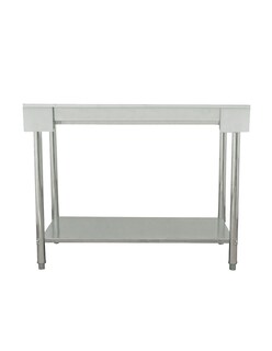 Foto 4 | Foto 4 | Mesa A Pared 146x60 Mindejal Mesap146 Acero Inoxidable Con Ruedas