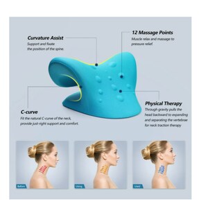 Foto 2 | Foto 2 | Almohada Quiropráctica Para Estiramiento Color Azul