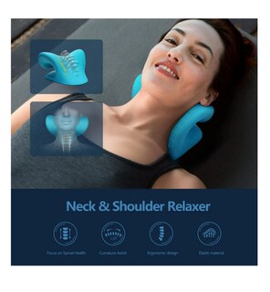 Foto 4 | Foto 4 | Almohada Quiropráctica Para Estiramiento Color Azul