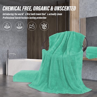 Foto 5 | Foto 5 | Juego De Toallas De Baño Moonqueen De Microfibra Premium Terciopelo Coral X2 - Venta Internacional.