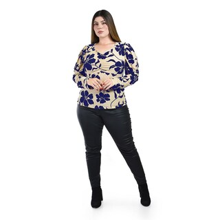 Foto 4 | Foto 4 | Blusa Roman Fashion con Fruncido para Mujer