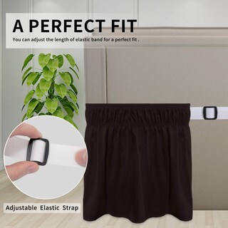 Foto 3 | Foto 3 | Falda De Cama Fácil De Usar Para Cama Queen/king Con Caída De 35 Cm Chocolate - Venta Internacional.