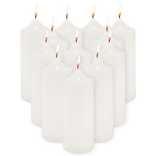 Foto 1 | Foto 1 | Pillar Candles Super Z Outlet 3 X 9 Cm Sin Perfume (paquete De 12) Color Blanco - Venta Internacional.