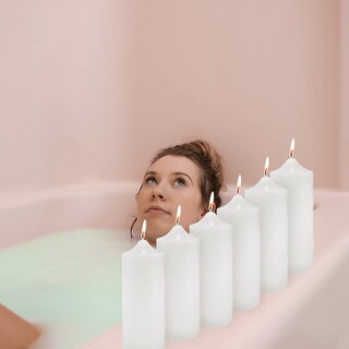 Foto 3 | Foto 3 | Pillar Candles Super Z Outlet 3 X 9 Cm Sin Perfume (paquete De 12) Color Blanco - Venta Internacional.