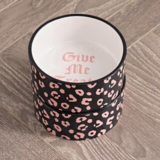 Foto 5 | Foto 5 | Set De Comederos Para Mascotas Juicy Couture ''dame Golosinas'' Estampado Leopardo Negro - Venta Internacional.