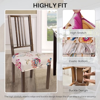 Foto 3 | Foto 3 | Set De 6 Fundas Para Asientos De Sillas De Comedor Repelentes Al Agua Searchi - Venta Internacional.