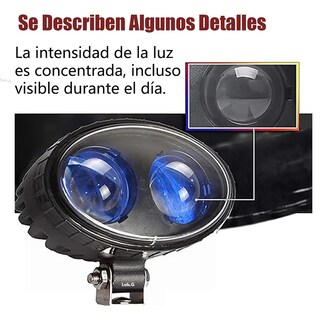 Foto 2 | Foto 2 | Luz Led Lab.g De Seguridad Faro Universal Montacargas Negro
