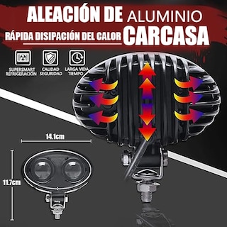 Foto 4 | Foto 4 | Luz Led Belug De Seguridad Faro Universal Montacargas Negro