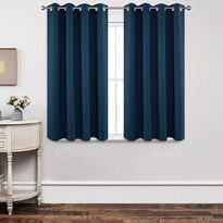 Cortinas Opacas Térmicas Joydeco 115x114cm Azul Marino - Venta Internacional.