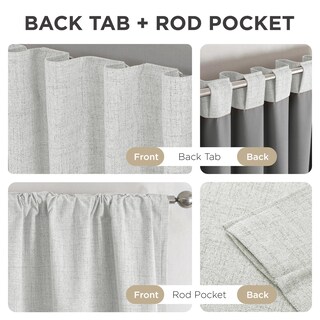 Foto 6 | Foto 6 | Cortinas Opacas Joydeco De Lino Natural 70 X 90 Cm 1 Panel - Venta Internacional.