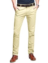 Pantalones Casual Ajustados Y Cónicos De Frente Plano Para Hombre Beige - Venta Internacional.