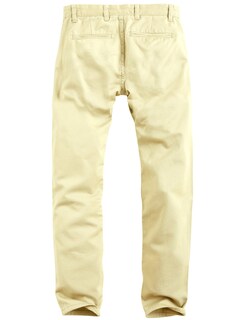 Foto 4 | Foto 4 | Pantalones Casual Ajustados Y Cónicos De Frente Plano Para Hombre Beige - Venta Internacional.