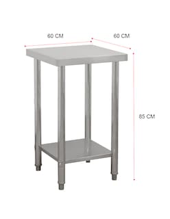 Foto 2 | Foto 2 | Mesa Isla 60x60 Mindejal Mesisl66 Acero Inoxidable