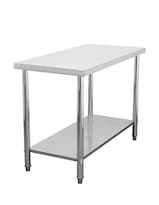 Mesa Isla 91x60 Mindejal Mesisl916 Acero Inoxidable Con Niveladores