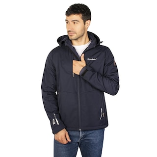 Foto 2 | Foto 2 | Chamarra Softshell Para Hombre Con Capucha Desmontable Greenlander Azul Marino