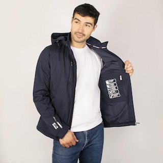 Foto 4 | Foto 4 | Chamarra Softshell Para Hombre Con Capucha Desmontable Greenlander Azul Marino