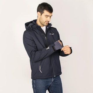 Foto 5 | Foto 5 | Chamarra Softshell Para Hombre Con Capucha Desmontable Greenlander Azul Marino